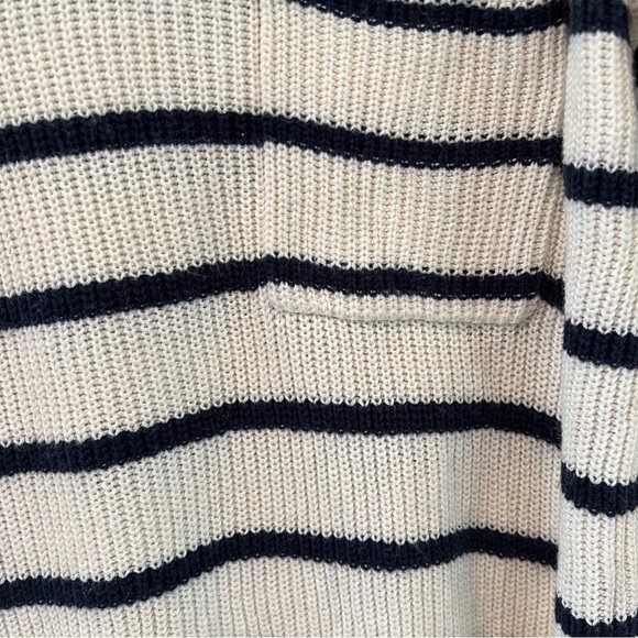 MADEWELL Thompson pocket pullover sweater in Nautical stripe | MEDIUM - Picture 9 of 11
